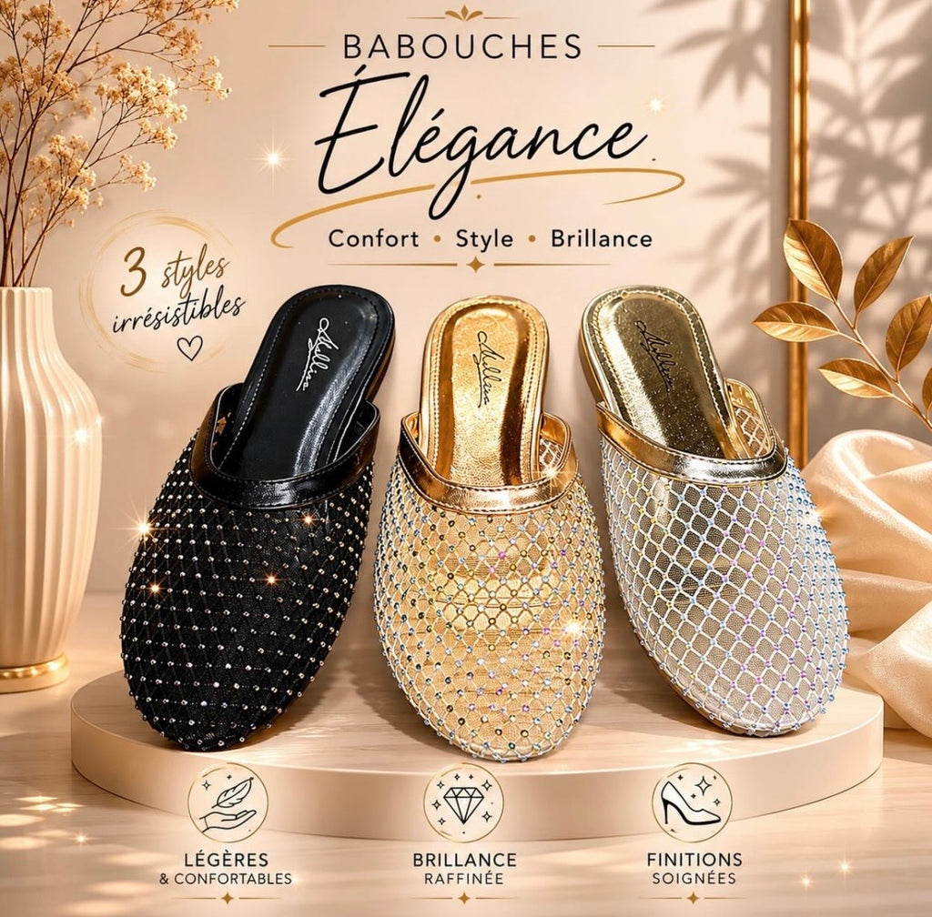 👑 Brillez à chaque pas avec nos babouches tendance.